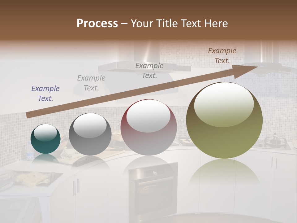 Beautiful Kitchen And Modern Kitchen Interior PowerPoint Template