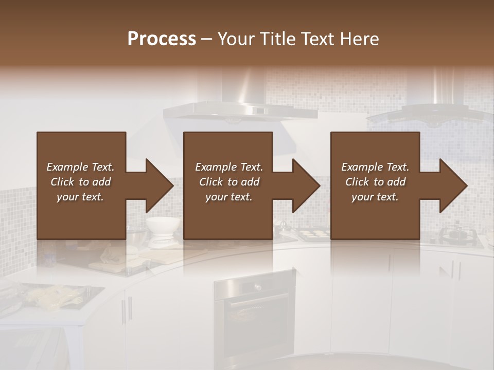 Beautiful Kitchen And Modern Kitchen Interior PowerPoint Template
