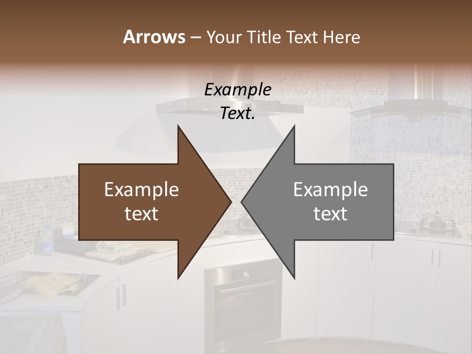 Beautiful Kitchen And Modern Kitchen Interior PowerPoint Template