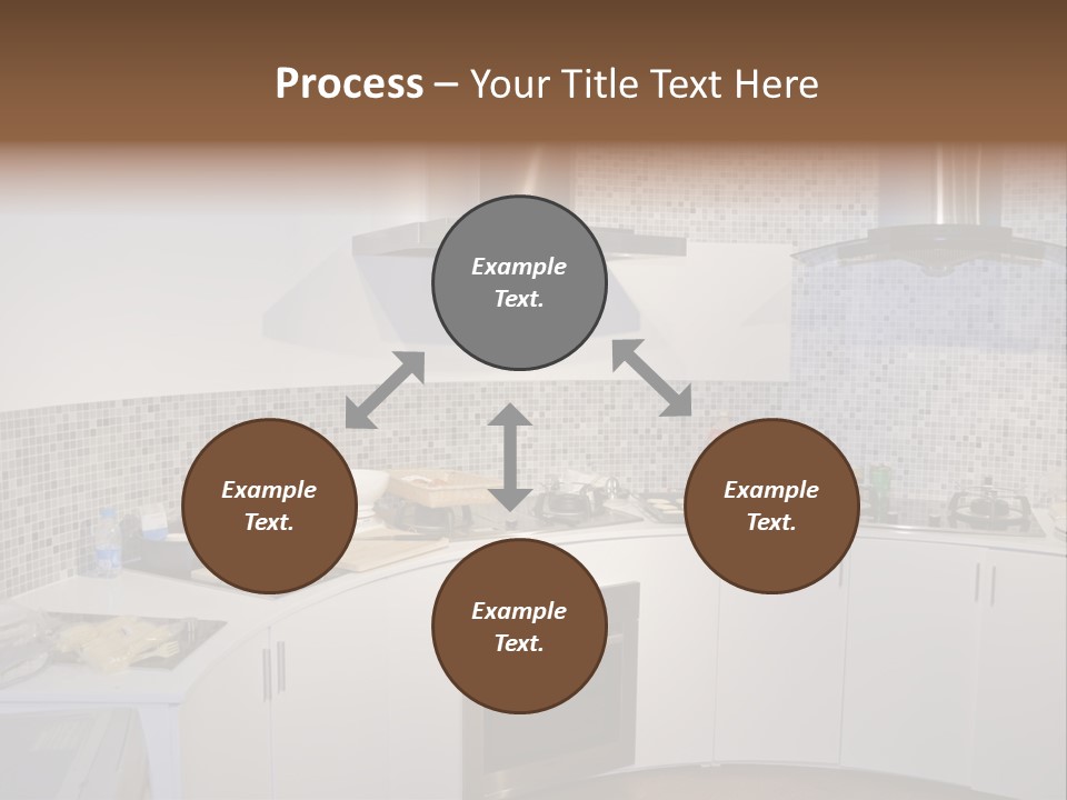 Beautiful Kitchen And Modern Kitchen Interior PowerPoint Template