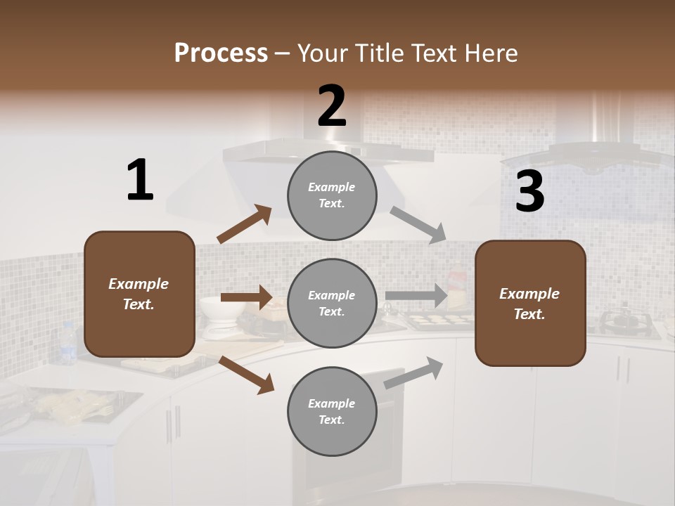 Beautiful Kitchen And Modern Kitchen Interior PowerPoint Template