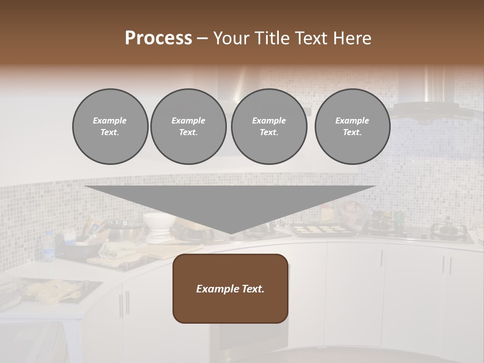 Beautiful Kitchen And Modern Kitchen Interior PowerPoint Template