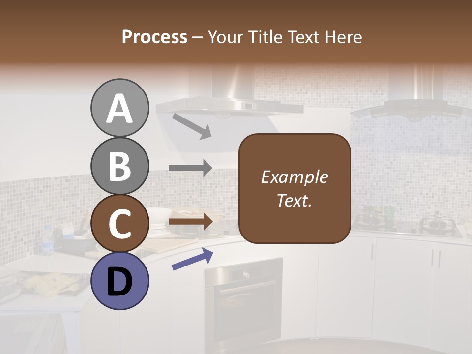 Beautiful Kitchen And Modern Kitchen Interior PowerPoint Template