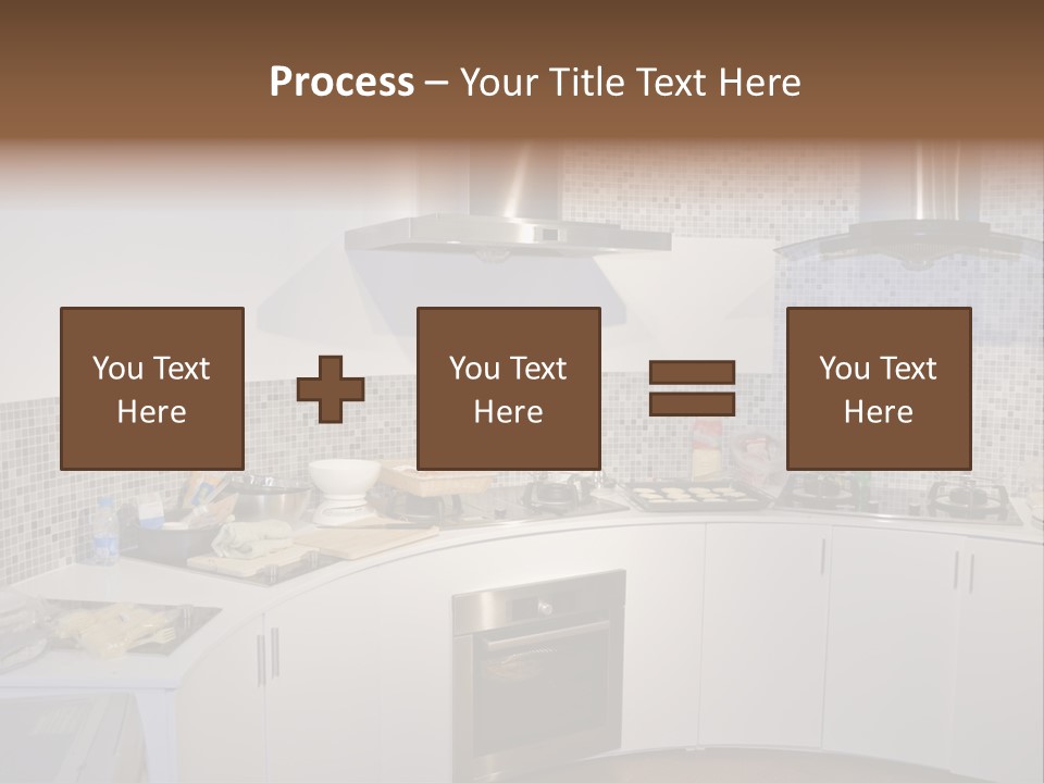 Beautiful Kitchen And Modern Kitchen Interior PowerPoint Template