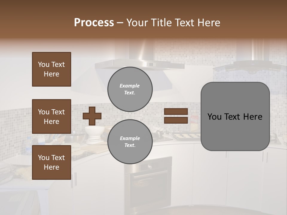 Beautiful Kitchen And Modern Kitchen Interior PowerPoint Template