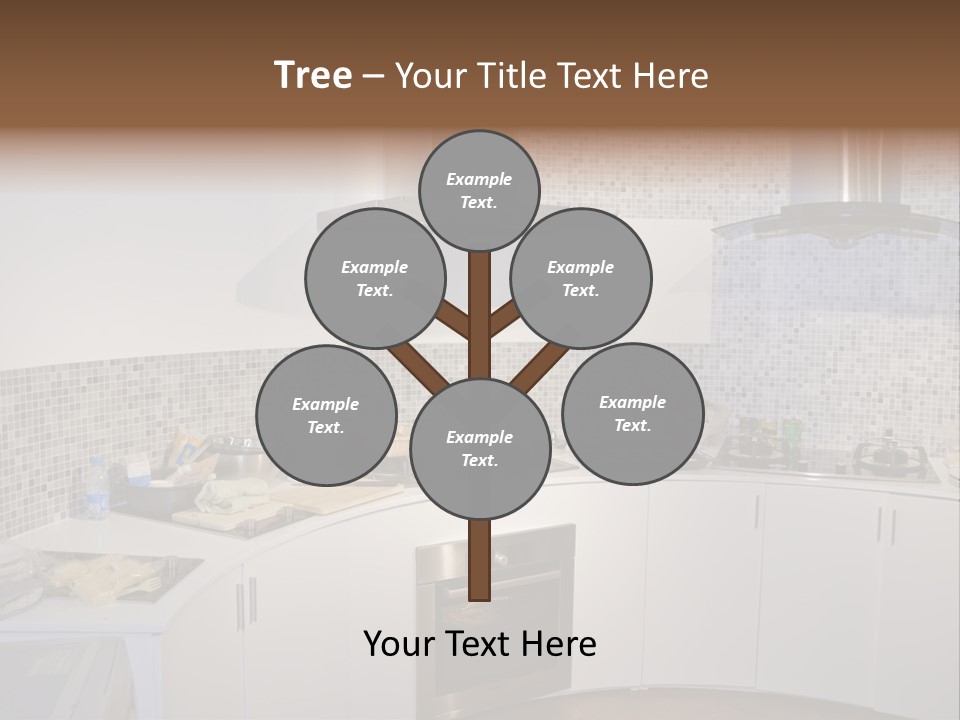 Beautiful Kitchen And Modern Kitchen Interior PowerPoint Template