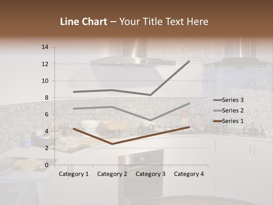 Beautiful Kitchen And Modern Kitchen Interior PowerPoint Template