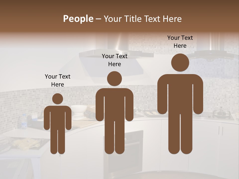 Beautiful Kitchen And Modern Kitchen Interior PowerPoint Template