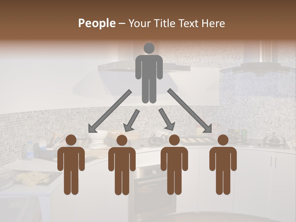 Beautiful Kitchen And Modern Kitchen Interior PowerPoint Template