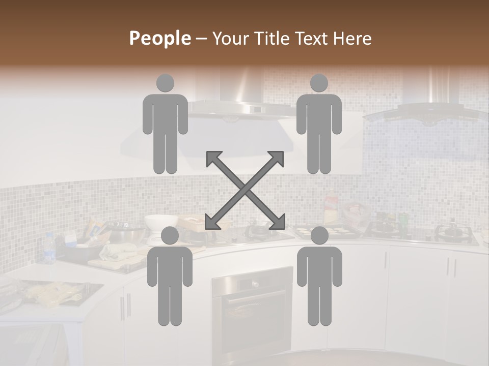 Beautiful Kitchen And Modern Kitchen Interior PowerPoint Template