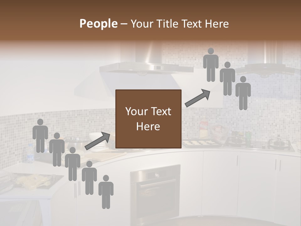 Beautiful Kitchen And Modern Kitchen Interior PowerPoint Template