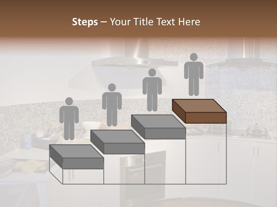 Beautiful Kitchen And Modern Kitchen Interior PowerPoint Template