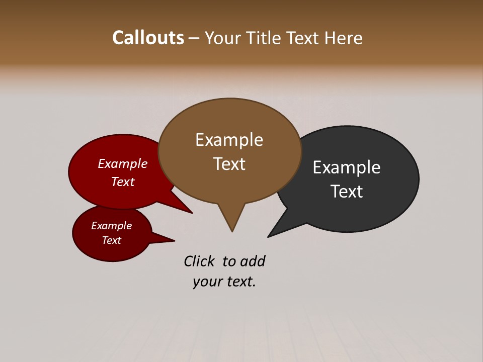 Empty Old Grungy Room With Red Vintage Wallpaper PowerPoint Template