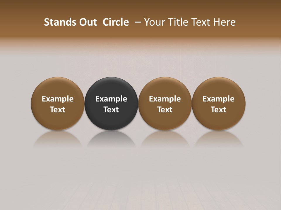 Empty Old Grungy Room With Red Vintage Wallpaper PowerPoint Template