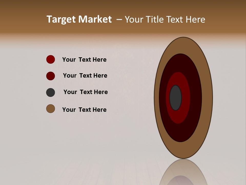 Empty Old Grungy Room With Red Vintage Wallpaper PowerPoint Template