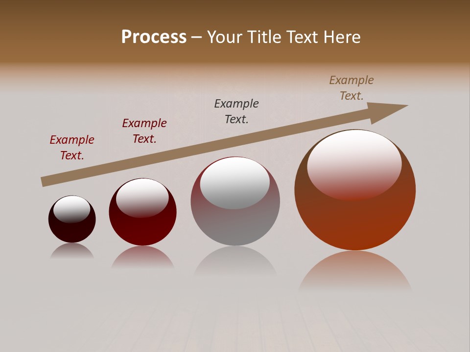 Empty Old Grungy Room With Red Vintage Wallpaper PowerPoint Template