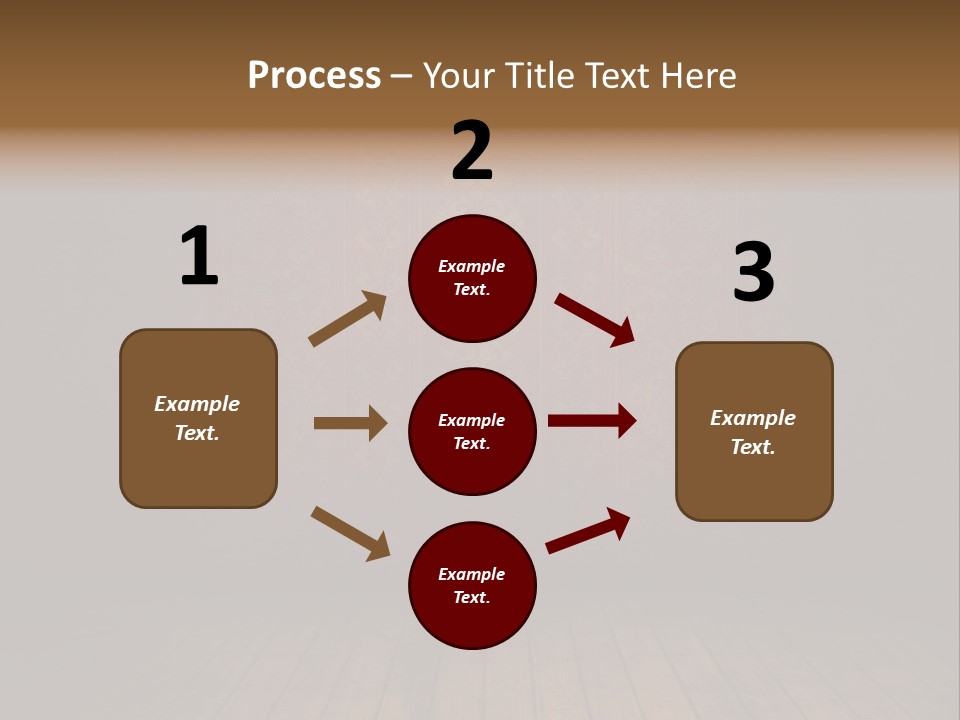 Empty Old Grungy Room With Red Vintage Wallpaper PowerPoint Template