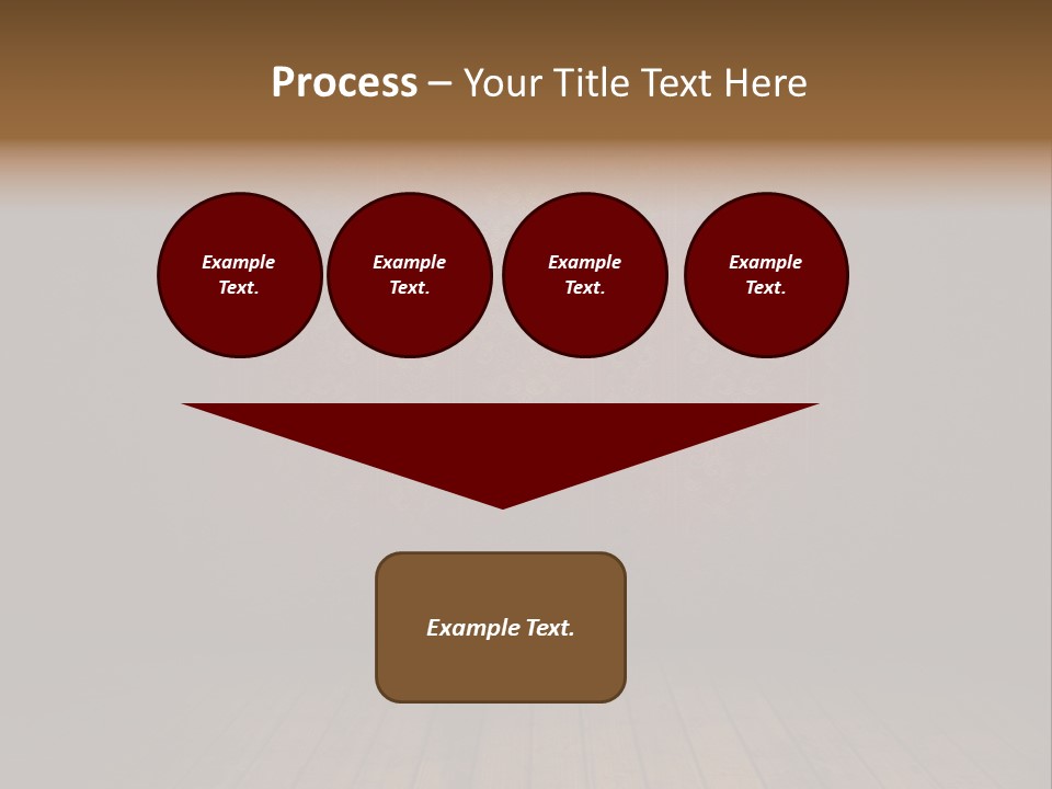 Empty Old Grungy Room With Red Vintage Wallpaper PowerPoint Template
