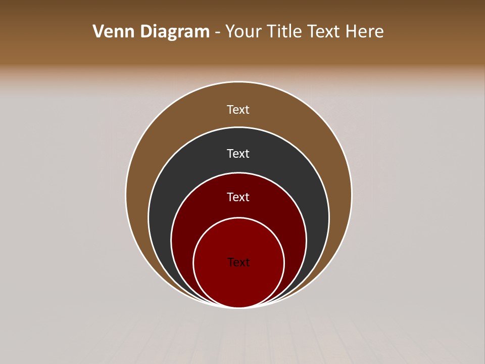 Empty Old Grungy Room With Red Vintage Wallpaper PowerPoint Template