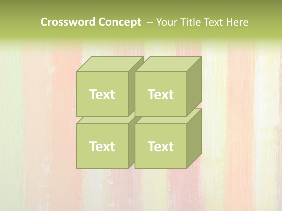 Striped Colored Background In Grunge Style PowerPoint Template
