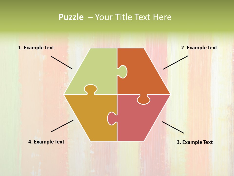 Striped Colored Background In Grunge Style PowerPoint Template