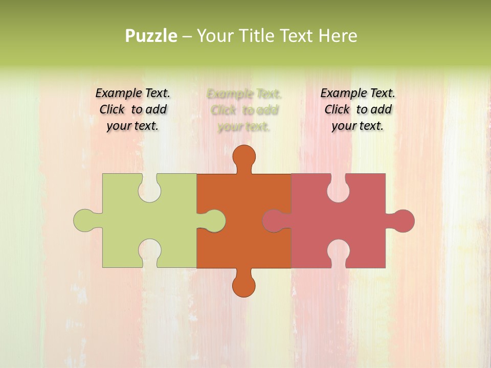 Striped Colored Background In Grunge Style PowerPoint Template