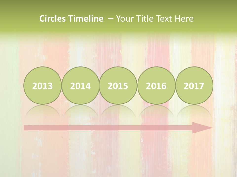 Striped Colored Background In Grunge Style PowerPoint Template