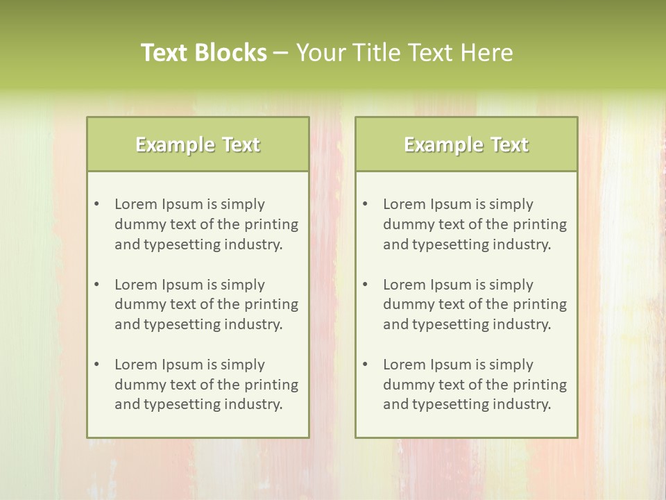 Striped Colored Background In Grunge Style PowerPoint Template