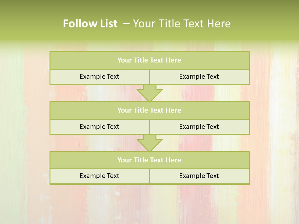 Striped Colored Background In Grunge Style PowerPoint Template