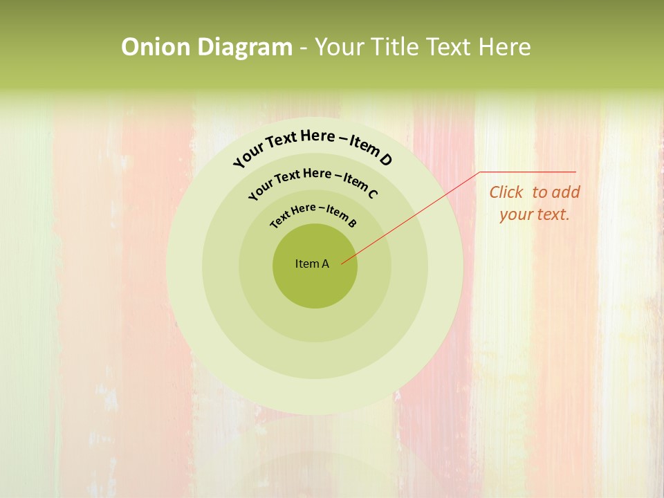 Striped Colored Background In Grunge Style PowerPoint Template