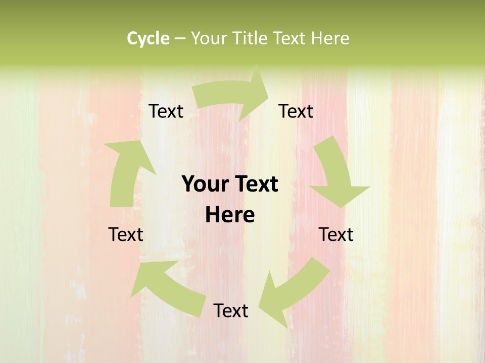 Striped Colored Background In Grunge Style PowerPoint Template