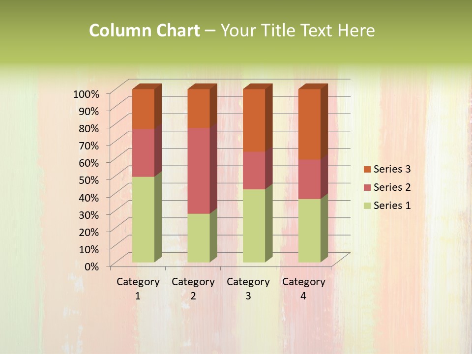 Striped Colored Background In Grunge Style PowerPoint Template