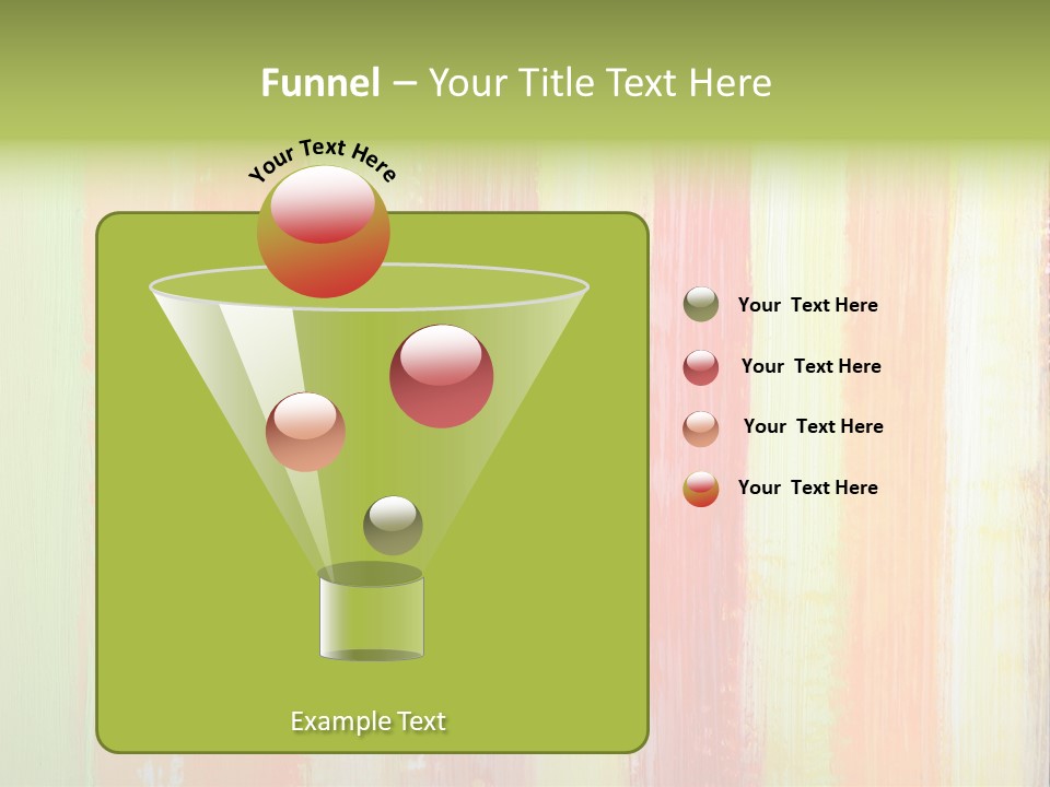 Striped Colored Background In Grunge Style PowerPoint Template