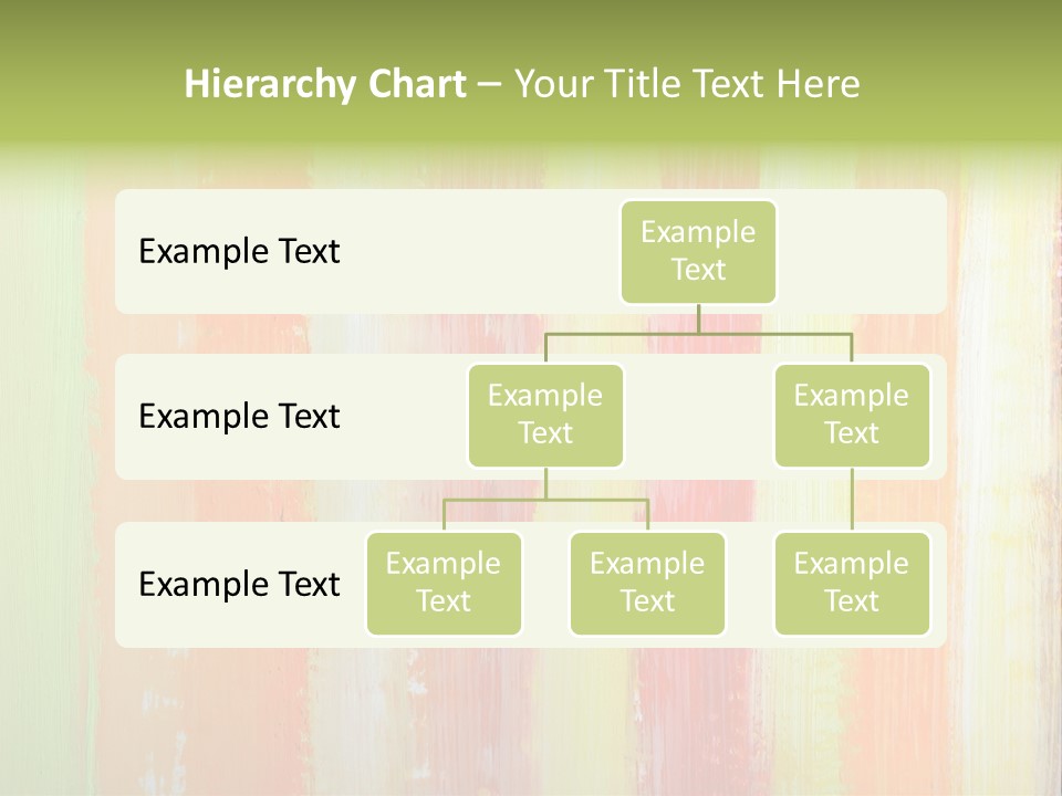 Striped Colored Background In Grunge Style PowerPoint Template