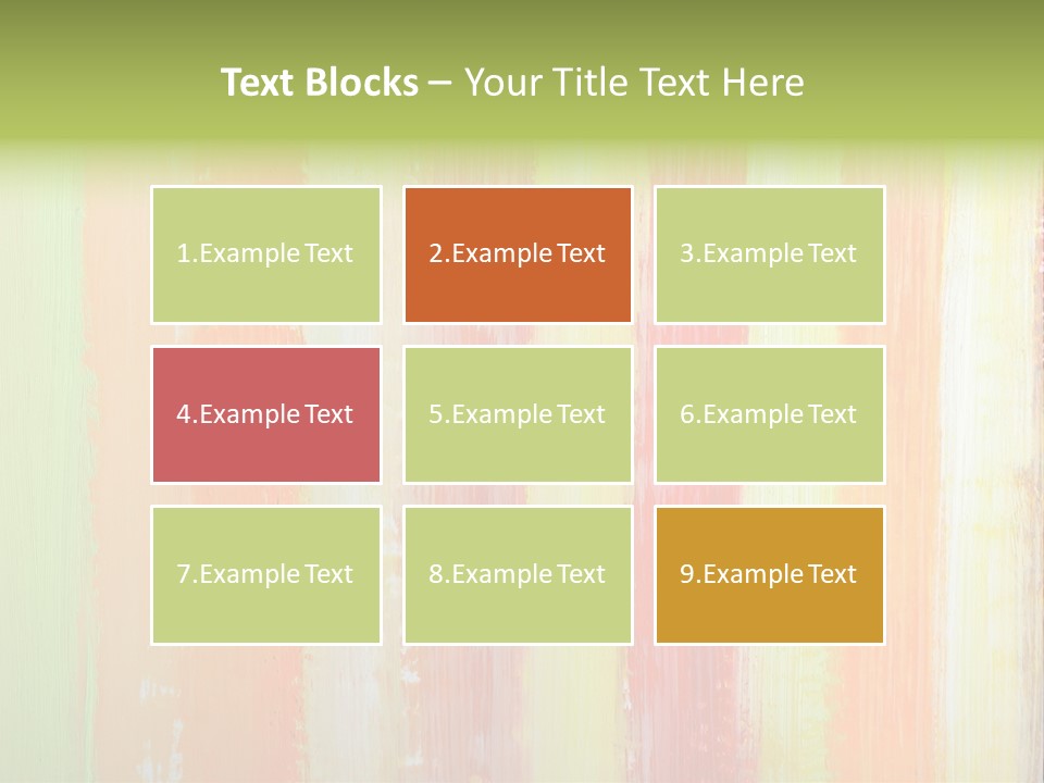 Striped Colored Background In Grunge Style PowerPoint Template