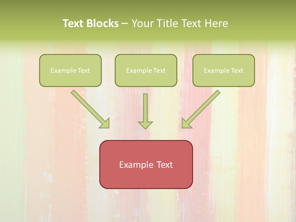 Striped Colored Background In Grunge Style PowerPoint Template