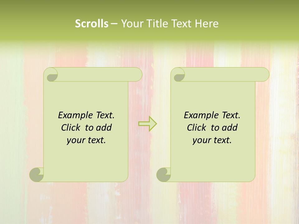 Striped Colored Background In Grunge Style PowerPoint Template