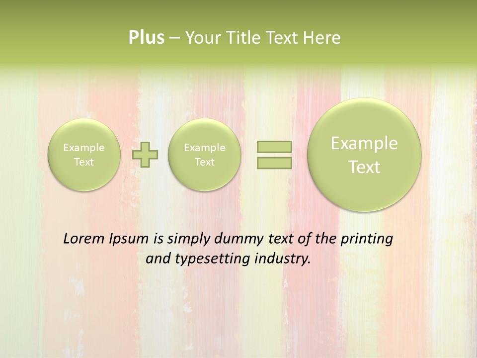 Striped Colored Background In Grunge Style PowerPoint Template