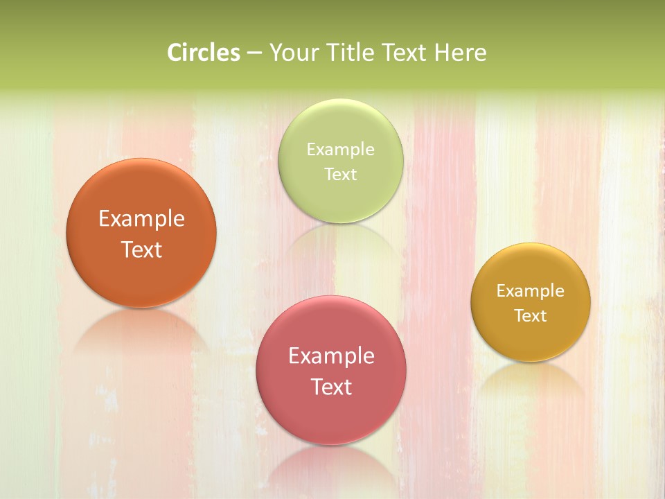 Striped Colored Background In Grunge Style PowerPoint Template