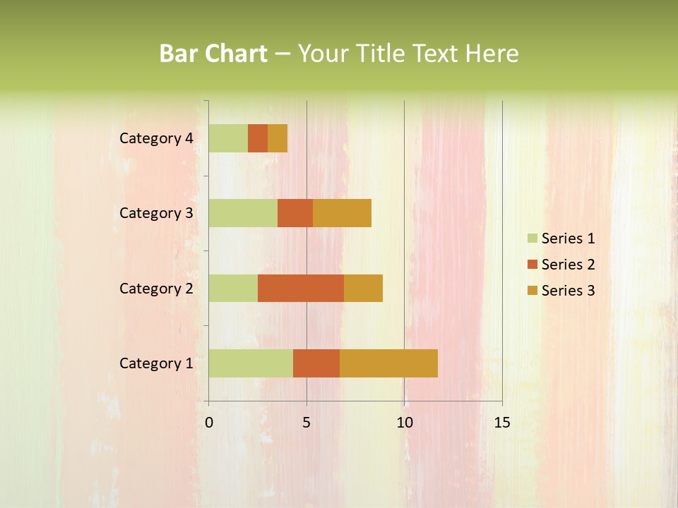 Striped Colored Background In Grunge Style PowerPoint Template