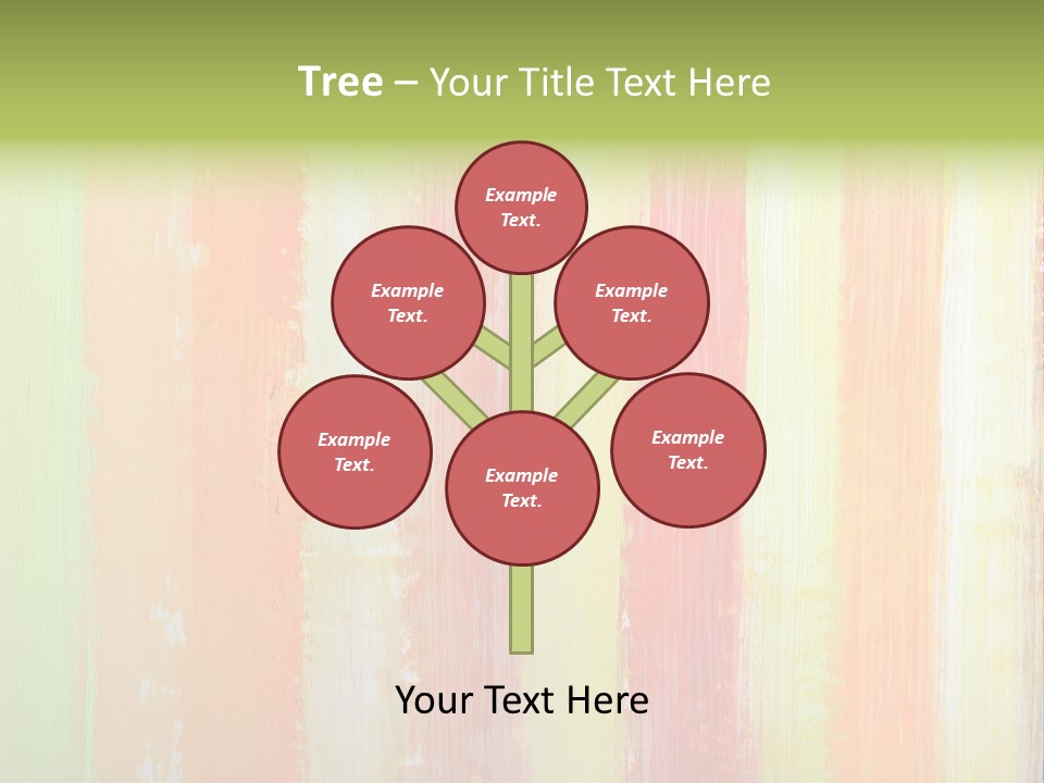 Striped Colored Background In Grunge Style PowerPoint Template