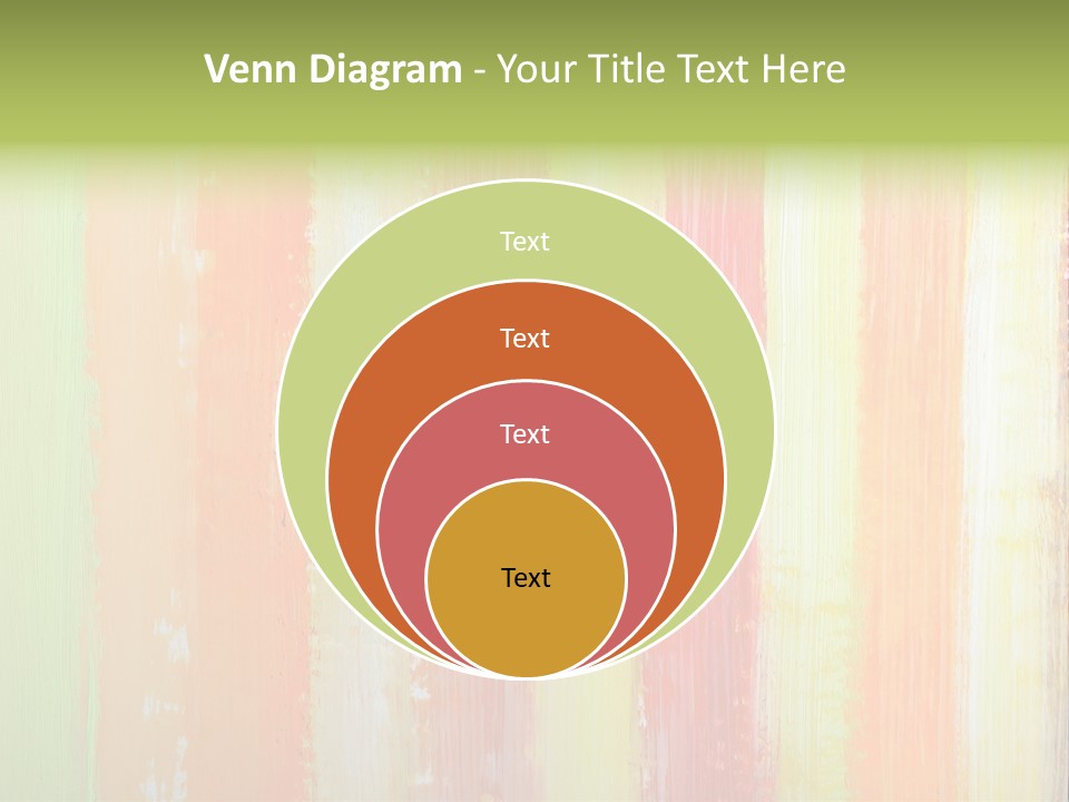 Striped Colored Background In Grunge Style PowerPoint Template