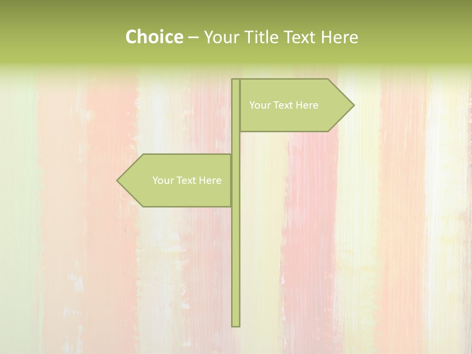 Striped Colored Background In Grunge Style PowerPoint Template