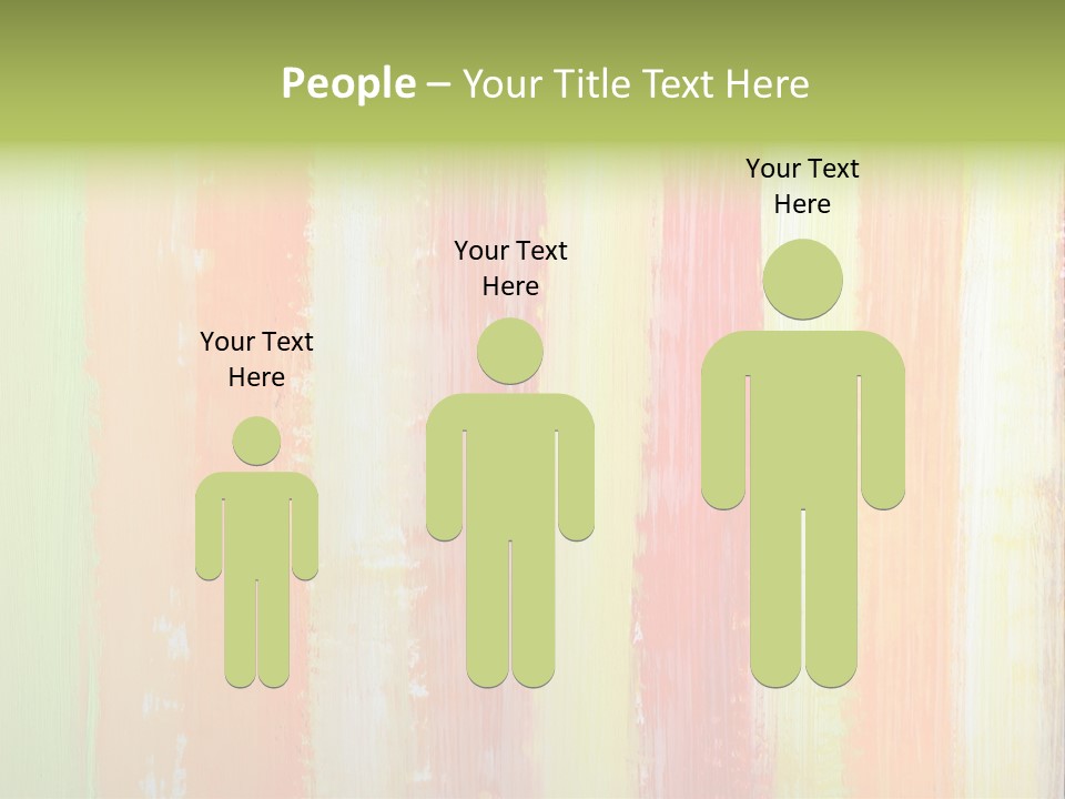 Striped Colored Background In Grunge Style PowerPoint Template