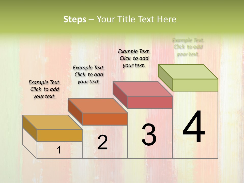 Striped Colored Background In Grunge Style PowerPoint Template