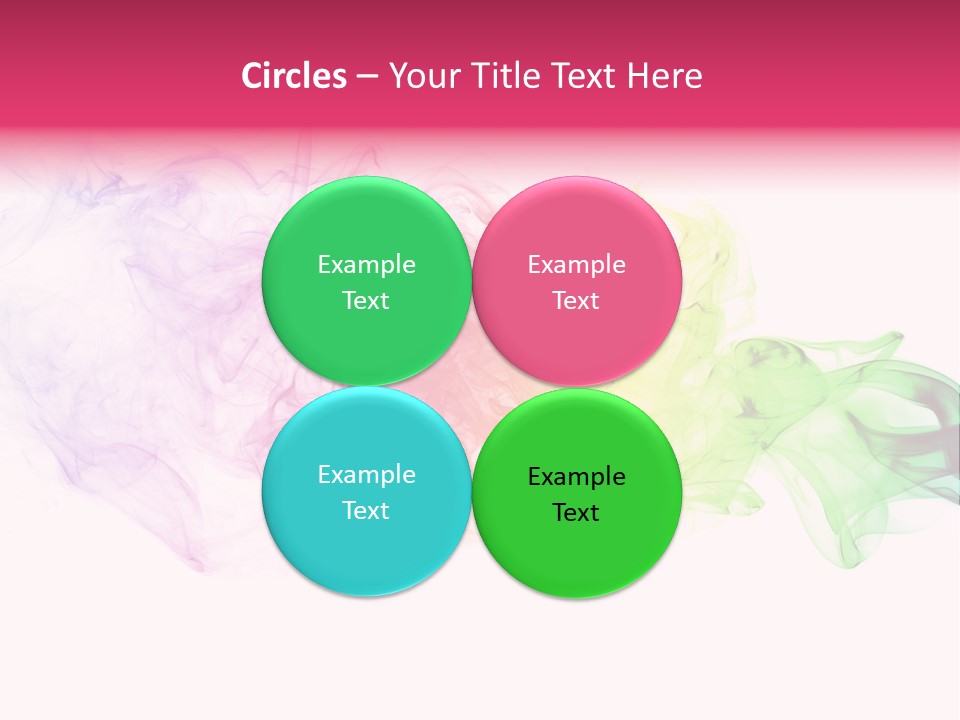 Colorful Rainbow Smoke PowerPoint Template