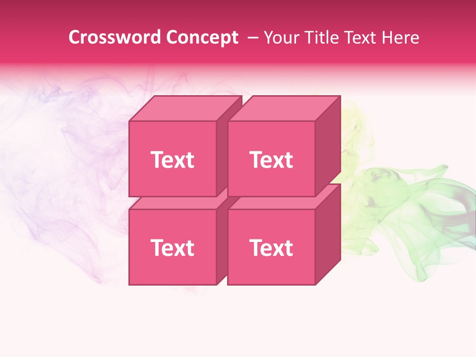 Colorful Rainbow Smoke PowerPoint Template