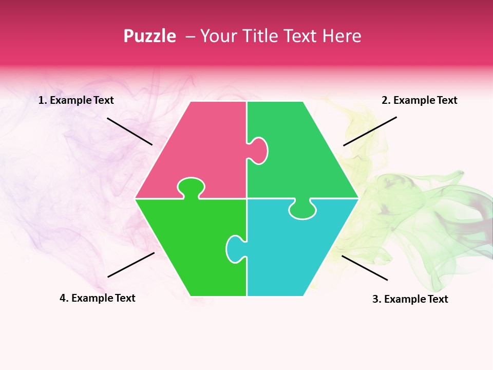 Colorful Rainbow Smoke PowerPoint Template