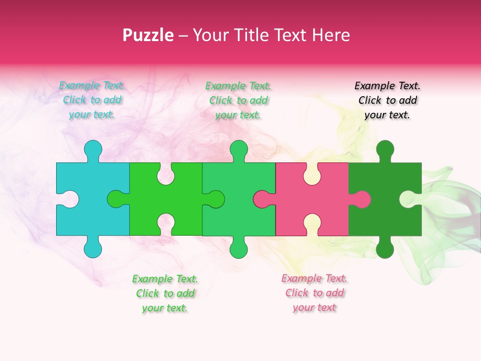 Colorful Rainbow Smoke PowerPoint Template