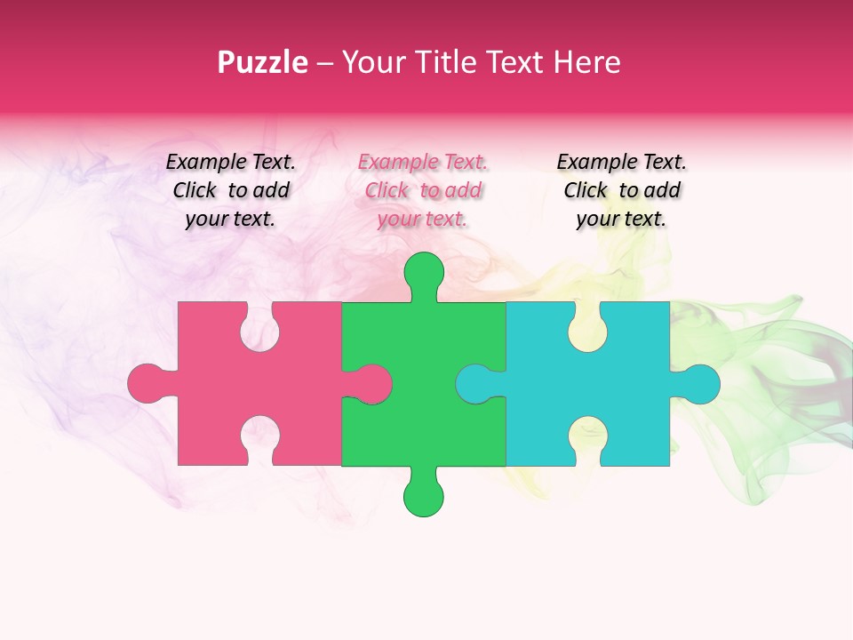 Colorful Rainbow Smoke PowerPoint Template